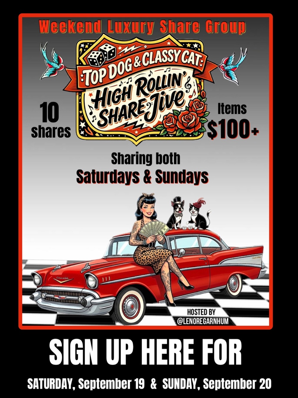 CLOSED Saturday, September 18 & Sunday, September 19 High Roller share group - Picture 3 of 8